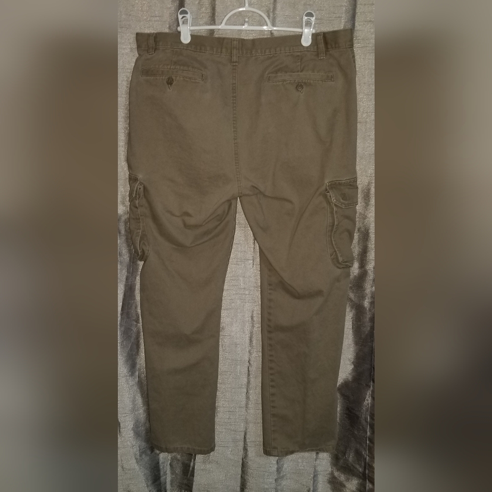Denver Hayes Mens Cargo Straight Leg Chinos Beige Label Reads Size 36x30* - Picture 3 of 16